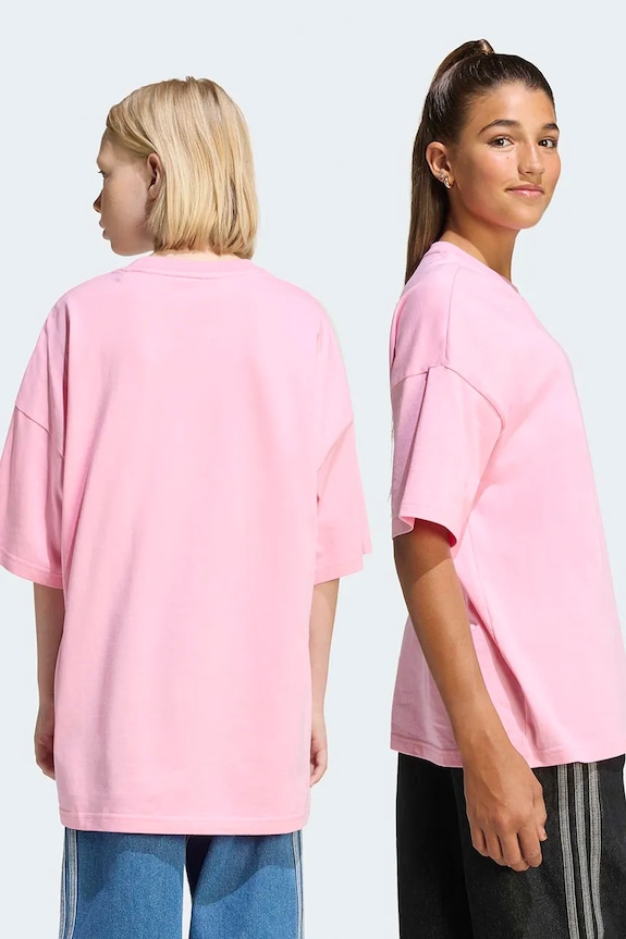 Chlapec Detské bavlnené tričko adidas Originals KE0399 ružová