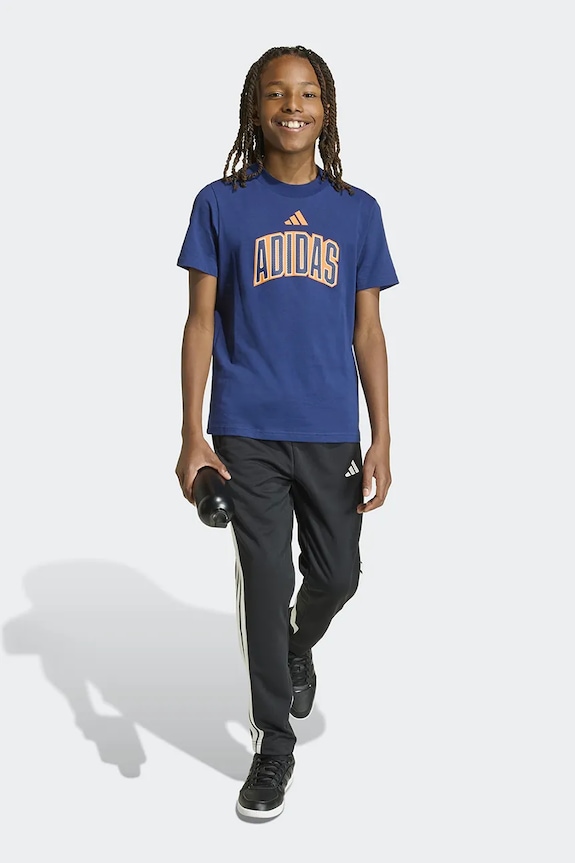 adidas tricou de bumbac pentru copii albastru KD3454