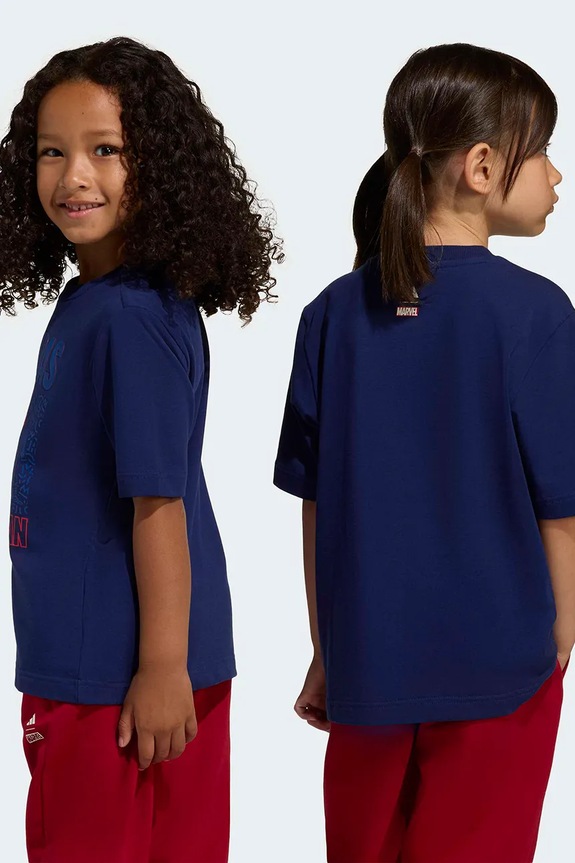 Κοριτσίστικα Παιδικό μπλουζάκι adidas Marvel JZ7667 σκούρο μπλε