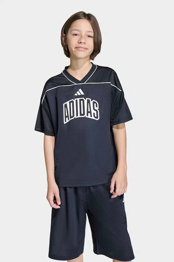 Detské tričko adidas V výstrih čierna KB6968