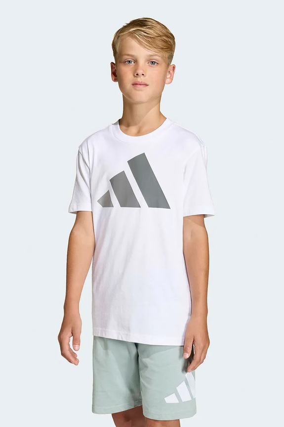 adidas kratka majica otroška bombažna bela KD6048