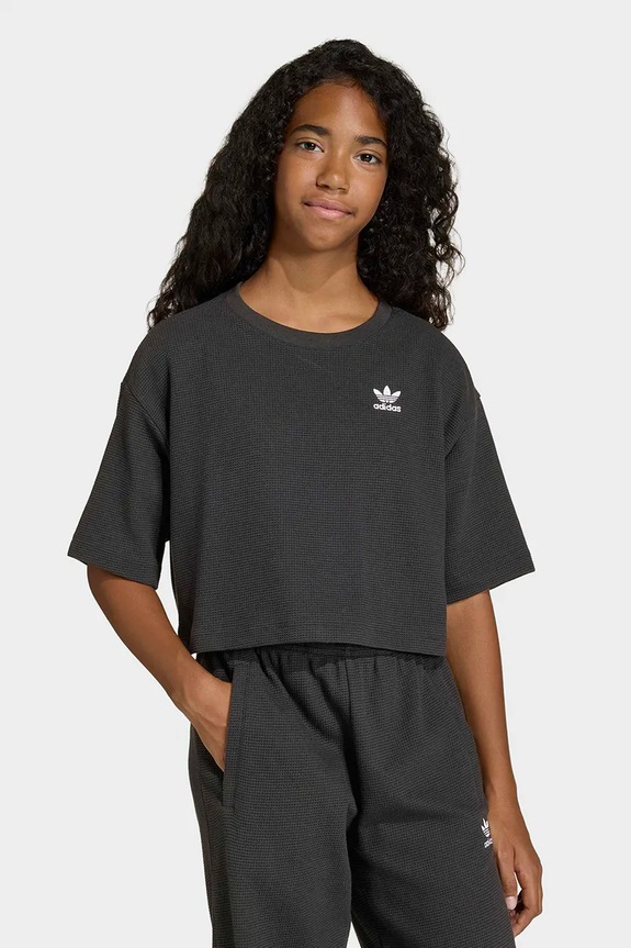 Dječja majica kratkih rukava adidas Originals crna KD5540