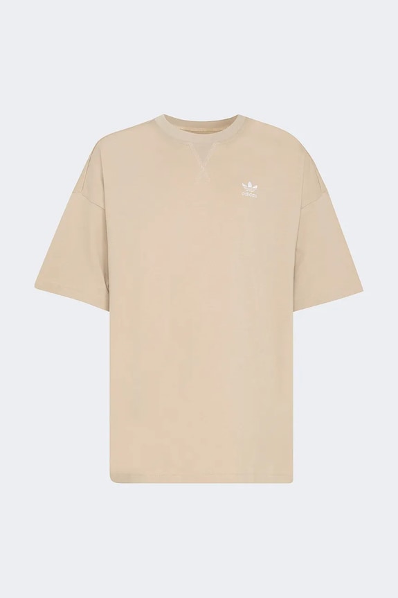 Παιδικό βαμβακερό μπλουζάκι adidas Originals KE0397 μπεζ SS26