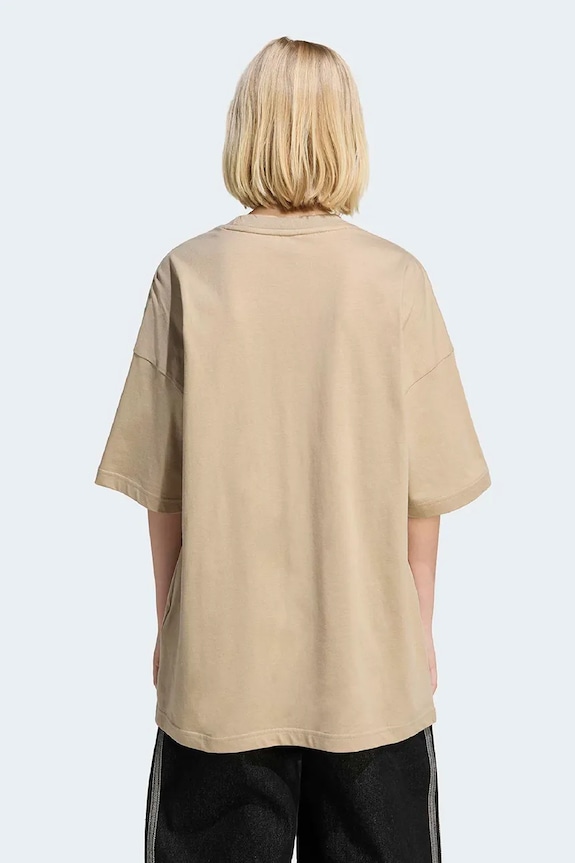 Κοριτσίστικα Παιδικό βαμβακερό μπλουζάκι adidas Originals KE0397 μπεζ