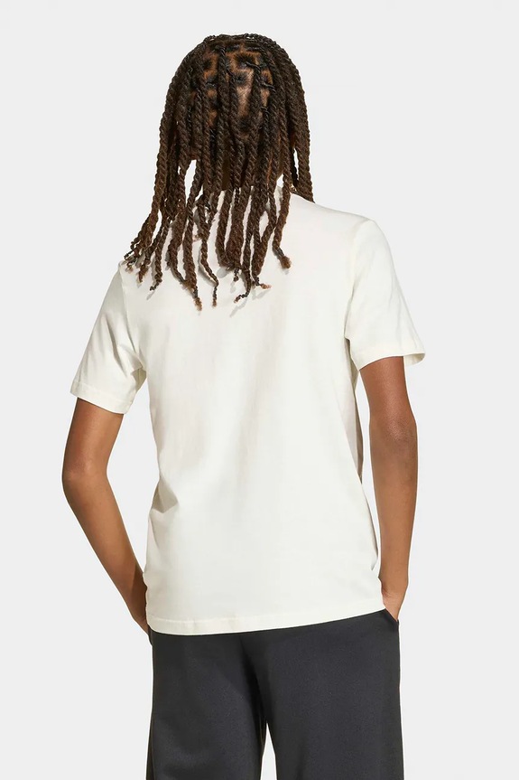 Detské bavlnené tričko adidas KD3453 biela