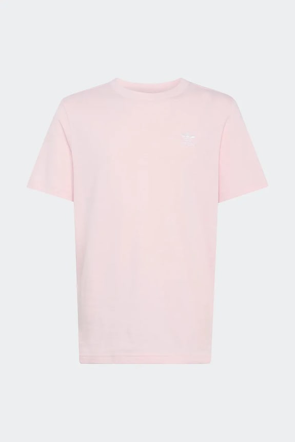 Παιδικό βαμβακερό μπλουζάκι adidas Originals KE3746 ροζ SS26