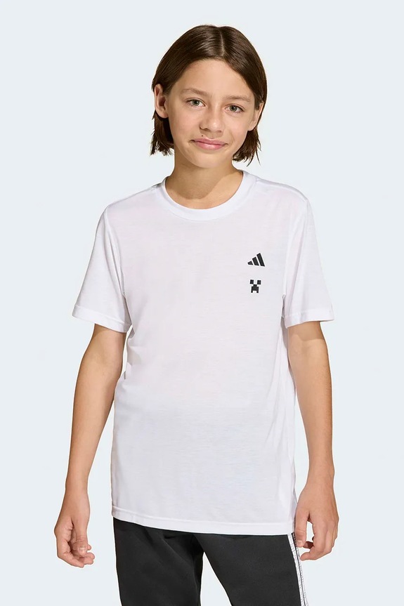 adidas tricou copii alb KA0234