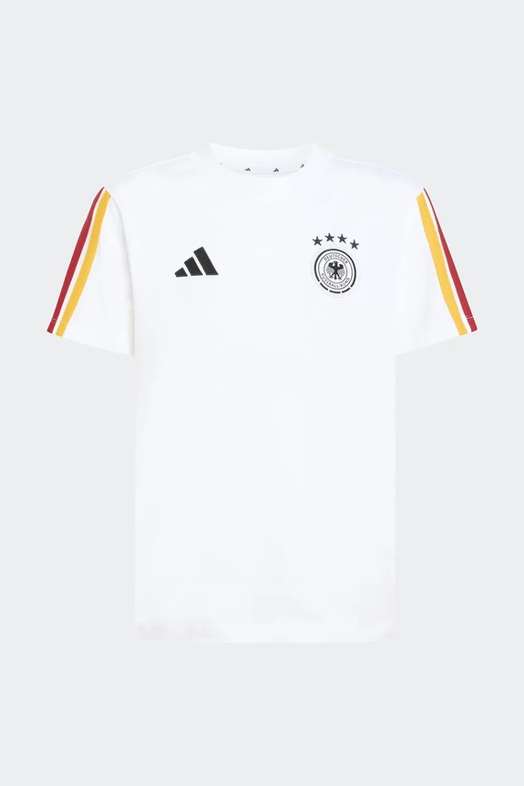 adidas Performance t-shirt bawełniany dziecięcy DFB KIDS JZ9469 biały SS26