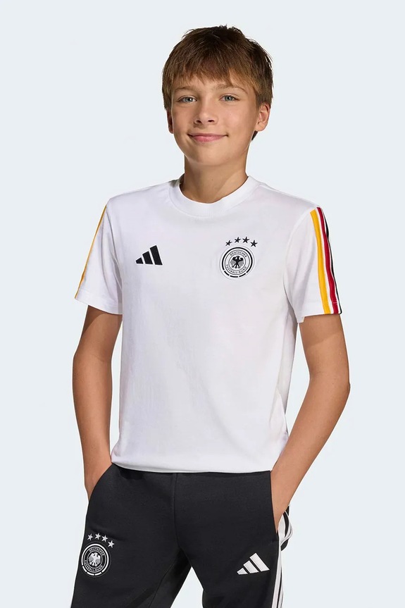 adidas Performance t-shirt bawełniany dziecięcy DFB KIDS biały JZ9469