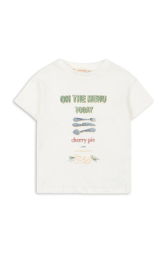 Konges Sløjd t-shirt dziecięcy ERA TEE OCS KS104784.PPY2 biały SS26