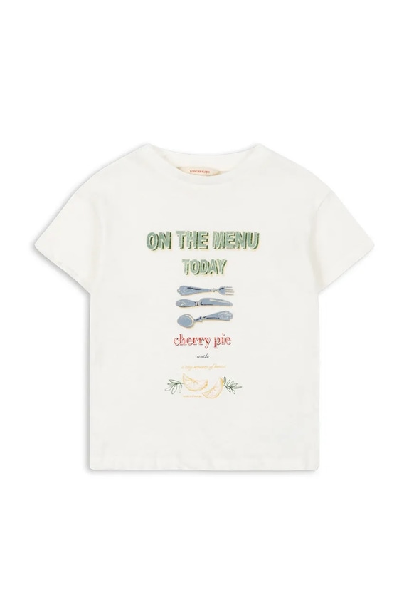 Konges Sløjd t-shirt dziecięcy ERA TEE OCS KS104784.PPY2 biały SS26