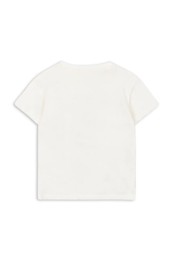 Chłopiec Konges Sløjd t-shirt dziecięcy ERA TEE OCS KS104784.PPY2 biały