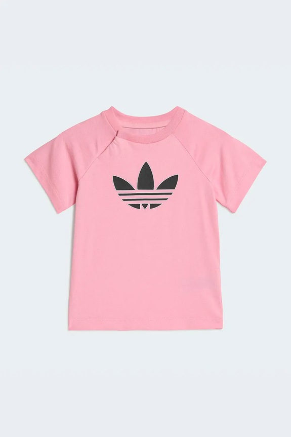 adidas Originals kratka majica otroška bombažna roza KD1061