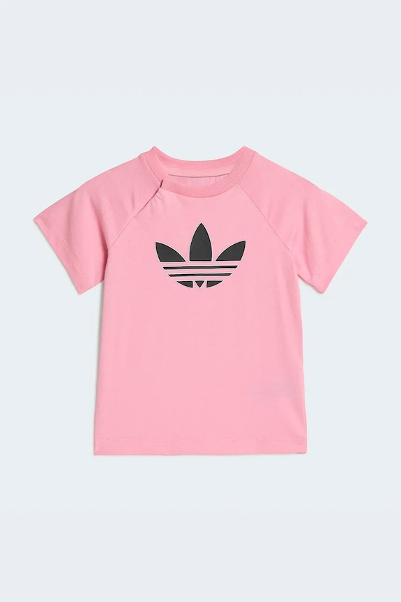adidas Originals kratka majica otroška bombažna roza KD1061