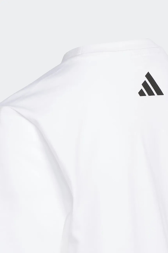 Băieți adidas Originals tricou basic pentru copii din bumbac KR0018 alb