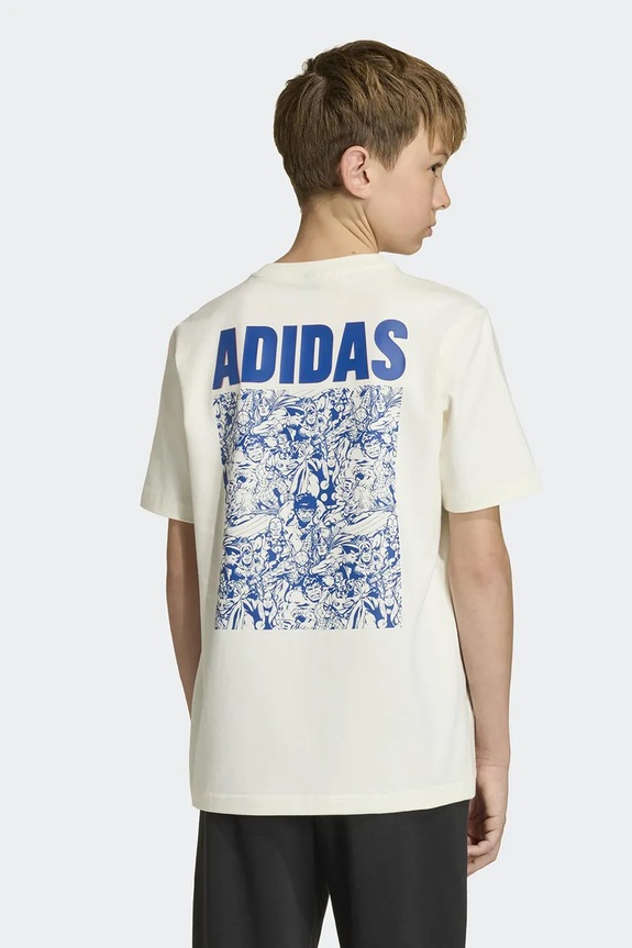 adidas t-shirt dziecięcy Marvel JZ3557 beżowy