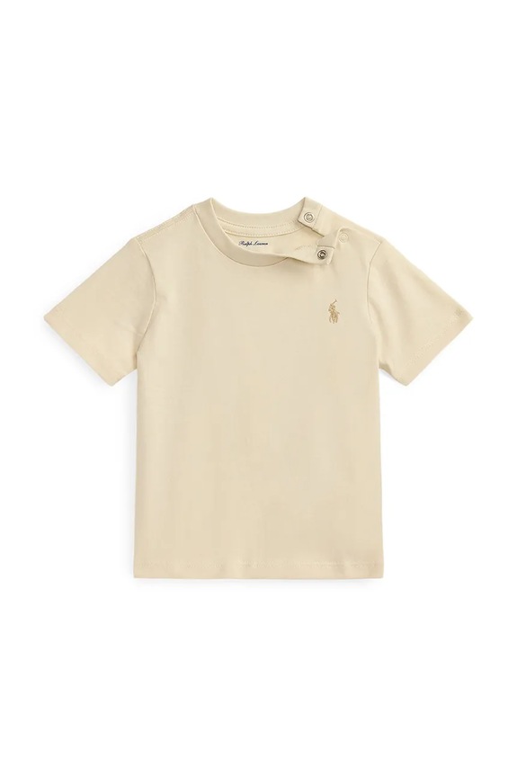 Polo Ralph Lauren tricou din bumbac pentru bebeluși uni bej 320832904508