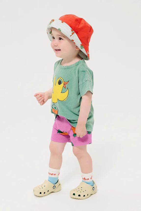 Bobo Choses t-shirt bawełniany niemowlęcy Flying Oranges 126AB014