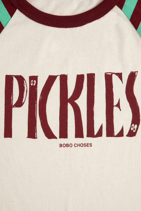 Chlapec Detské bavlnené tričko Bobo Choses Spicy Pickles 126AC021 béžová