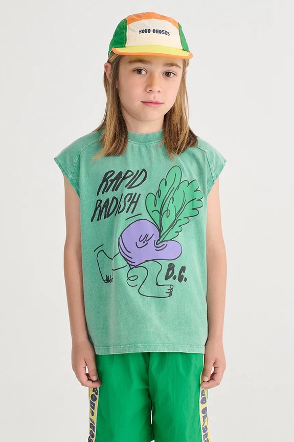 Bobo Choses tricou de bumbac pentru copii Rapid Radish 126AC026