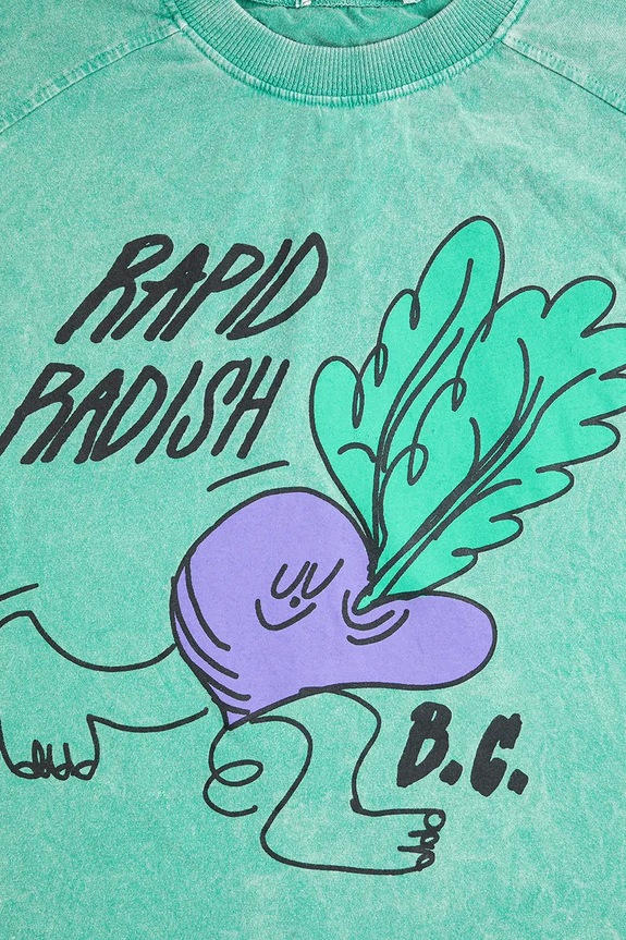 Băieți Bobo Choses tricou de bumbac pentru copii Rapid Radish 126AC026 verde