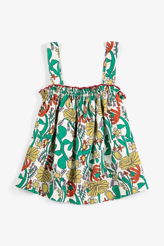 Bobo Choses top bawełniany dziecięcy Color Herbalist 126AC030 zielony SS26