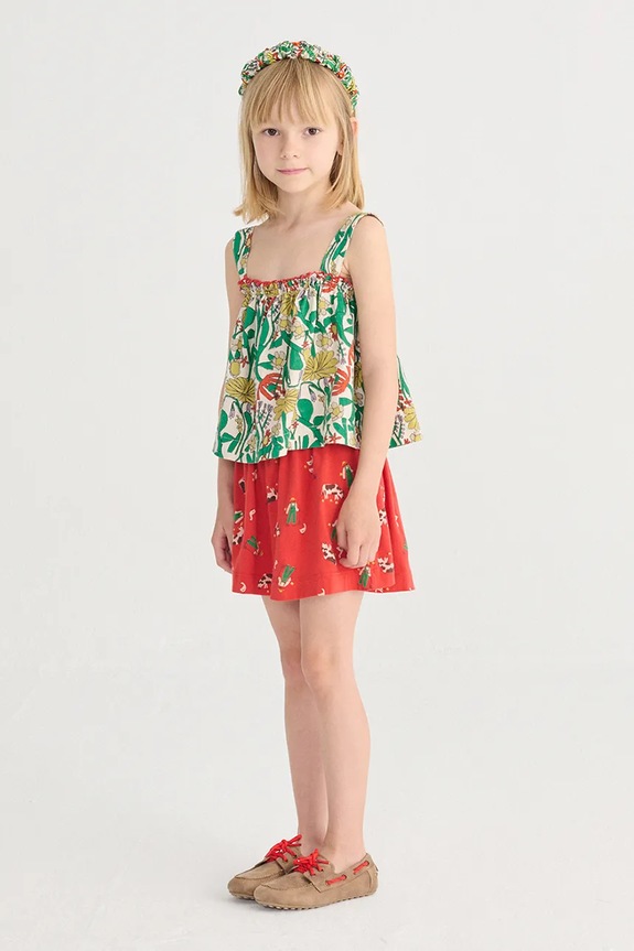 Bobo Choses top bawełniany dziecięcy Color Herbalist zielony 126AC030