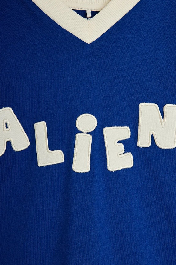 BIMBA Mini Rodini t-shirt per bambini in cotone Alien 26220112 blu