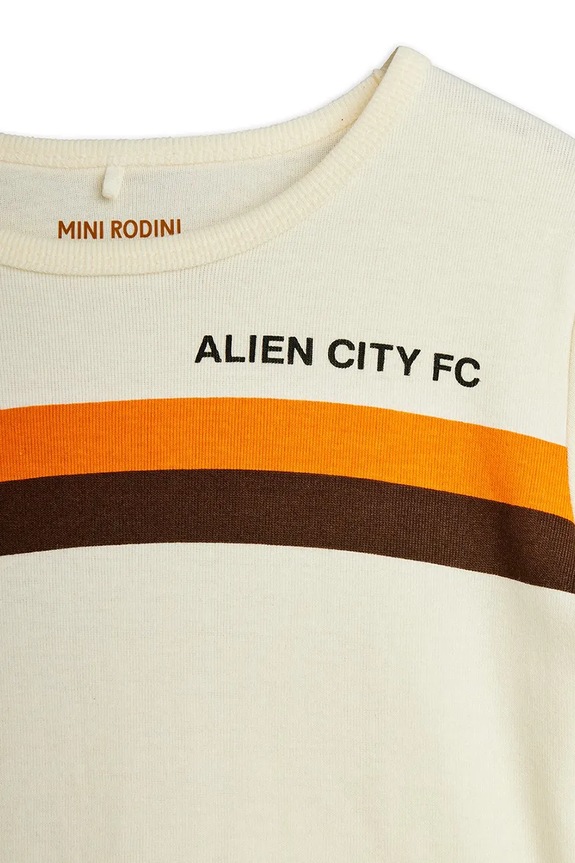 BIMBA Mini Rodini t-shirt per bambini in cotone Alien City FC 26220116 beige