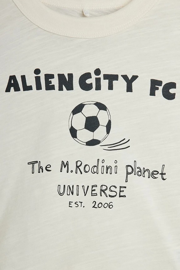BIMBA Mini Rodini t-shirt per bambini in cotone Alien City FC 26220117 beige