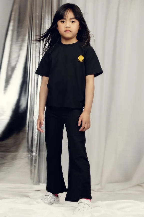 Mini Rodini t-shirt per bambini con cotone Planet nero 26220140