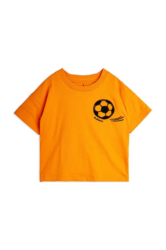 Mini Rodini T-shirt per bambini in cotone Football arancione 26220173
