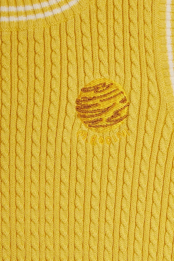 Αγορίστικα Παιδικό βαμβακερό τοπ Mini Rodini Cable 26220176 κίτρινο