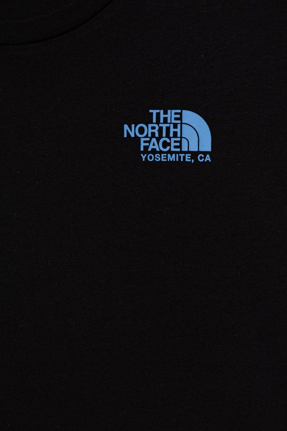 Chłopiec The North Face t-shirt dziecięcy bawełniany G FLORA RELAXED SS TEE NF0A8G1MJK31 czarny