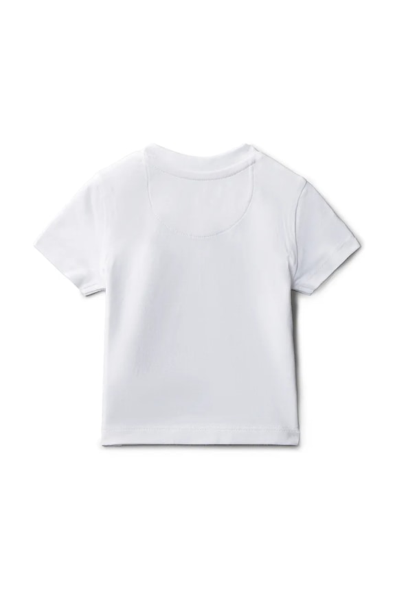 Calvin Klein Jeans T-shirt niemowlęcy z bawełną LVCKSJA52B.PPY2 biały SS26