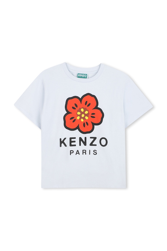 Dječja pamučna majica kratkih rukava Kenzo Kids print plava K61698.114.150