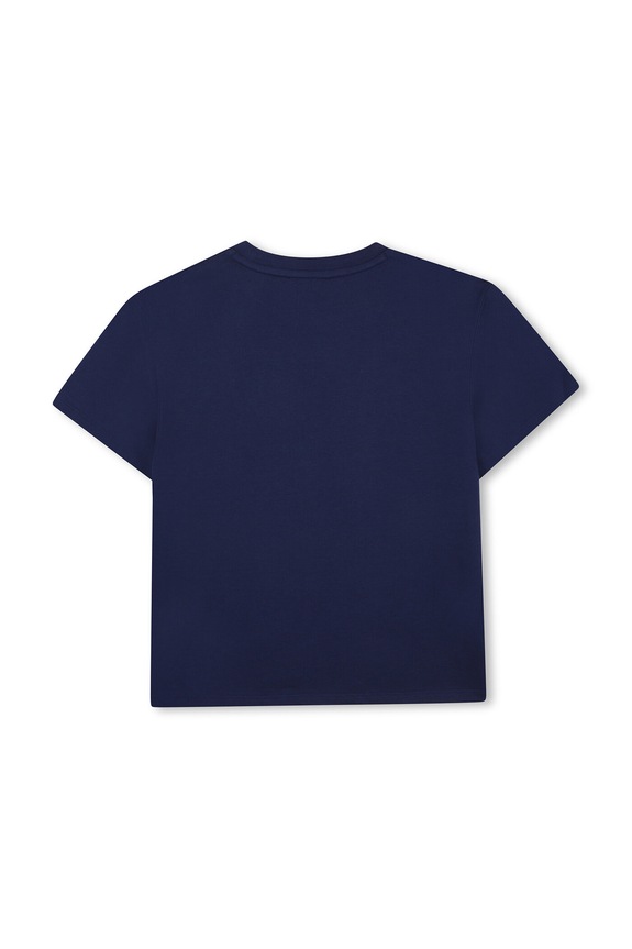 Kenzo Kids t-shirt bawełniany dziecięcy K61676.86.108 niebieski SS26