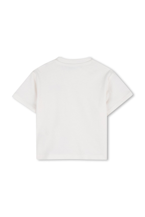 Pamučna majica kratkih rukava za bebe Kenzo Kids K61724.86.102 bijela SS26