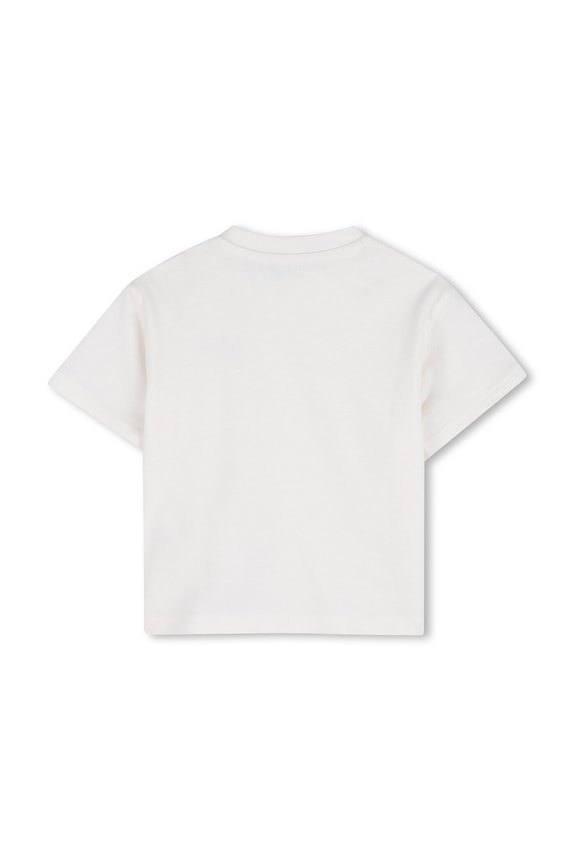 Pamučna majica kratkih rukava za bebe Kenzo Kids K61724.86.102 bijela SS26