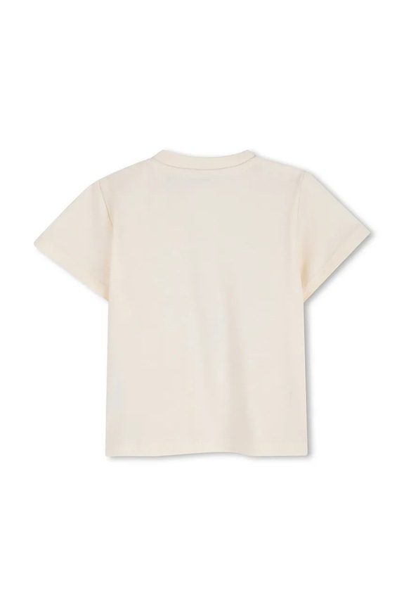Μωρό βαμβακερό μπλουζάκι Kenzo Kids K61718.71.81 μπεζ SS26