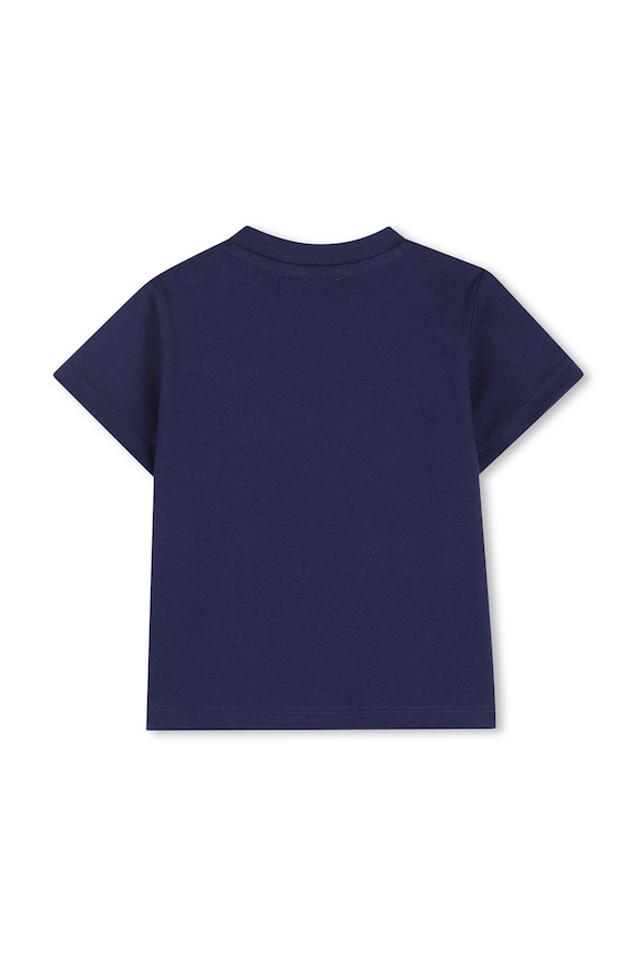 Pamučna majica kratkih rukava za bebe Kenzo Kids K61718.71.81 mornarsko plava SS26