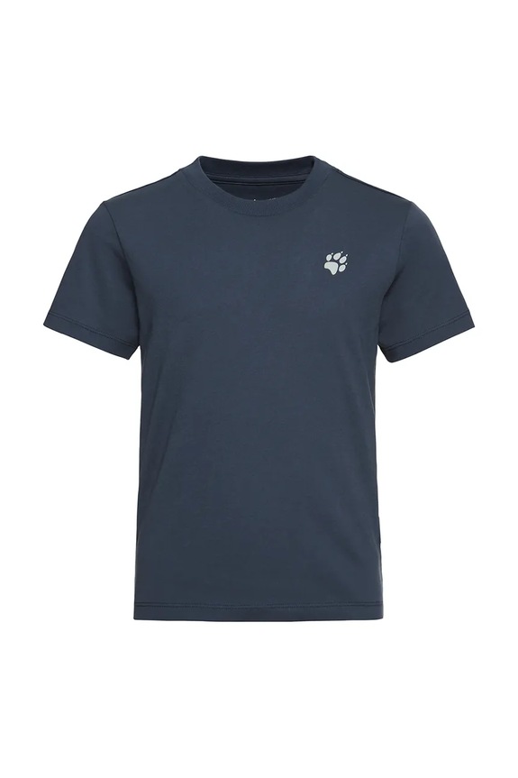 Jack Wolfskin t-shirt Παιδικό βαμβακερό PAW T K A65937.164 σκούρο μπλε SS26