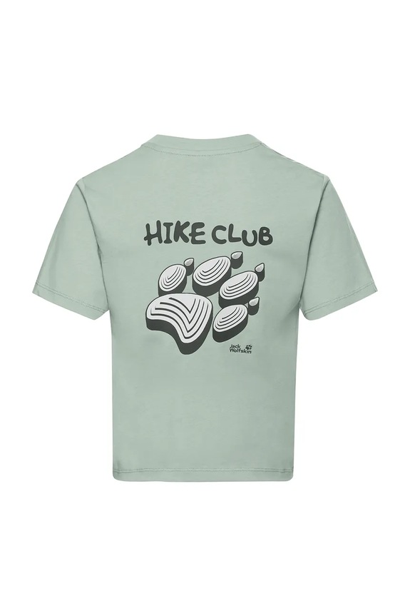 Αγορίστικα Jack Wolfskin T-shirt παιδικό βαμβακερό PRINT T K A65938.164 πράσινο