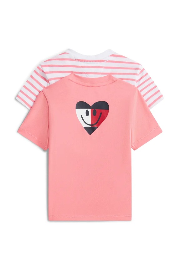 Tommy Hilfiger tricou pentru copii pachet de 2 KN0KN02378.PPY2 roz SS26