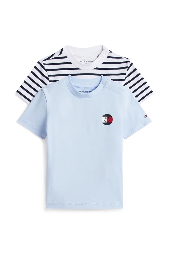 Tommy Hilfiger t-shirt dziecięcy 2-pack niebieski KN0KN02378.PPY2