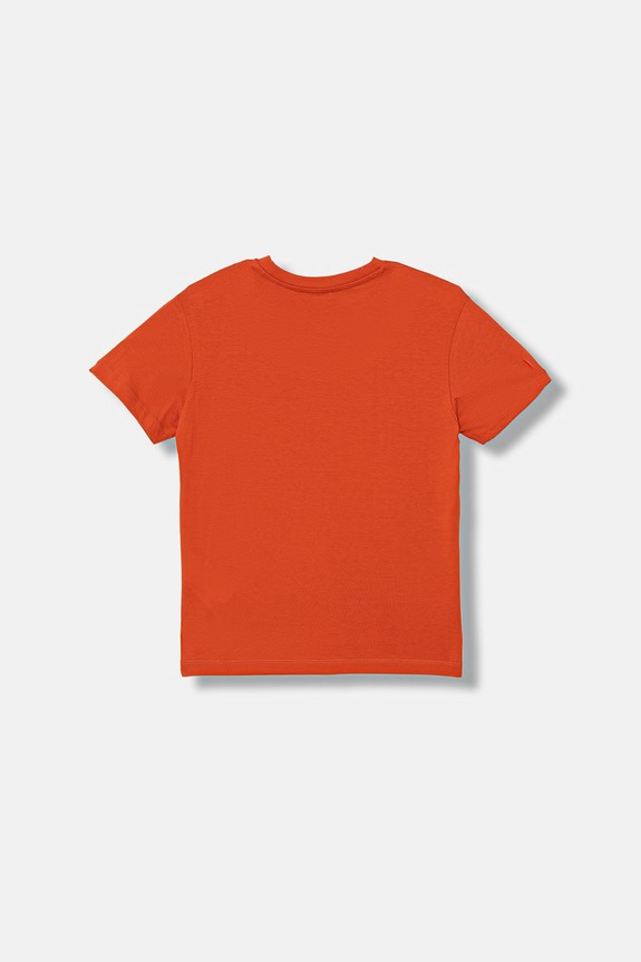 United Colors of Benetton тениска за деца от памук 3I1XC10S4.G.Stagionale оранжев SS26