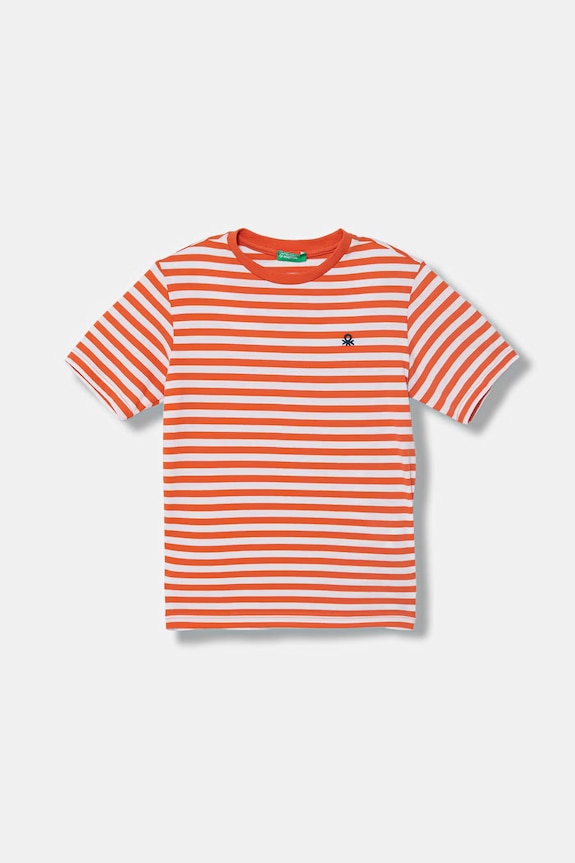 United Colors of Benetton tricou copii din bumbac portocaliu 39IAC10S8.G.Stagionale