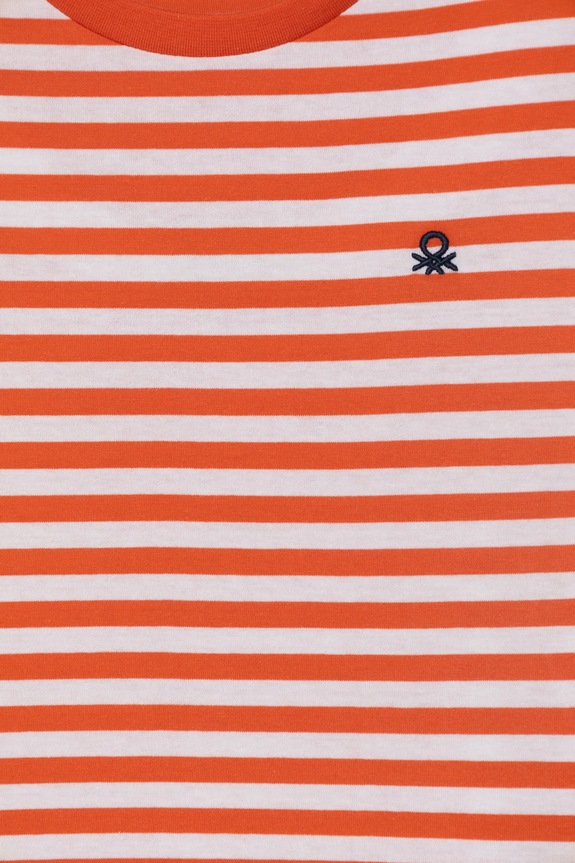 Băieți United Colors of Benetton tricou copii din bumbac 39IAC10S8.G.Stagionale portocaliu