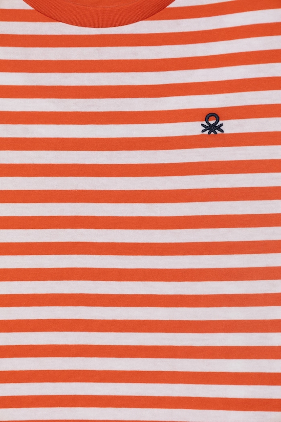Băieți United Colors of Benetton tricou copii din bumbac 39IAC10S8.G.Stagionale portocaliu