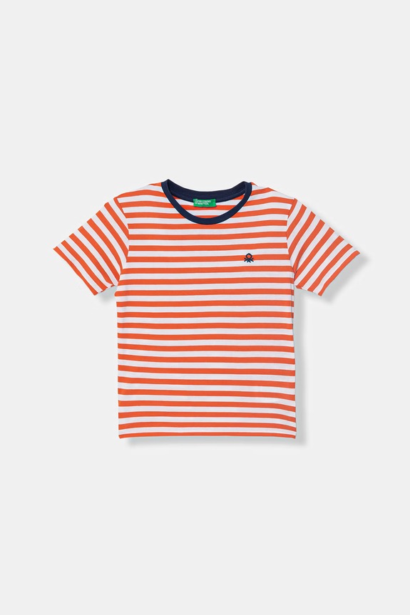 United Colors of Benetton tricou pentru copii, din bumbac portocaliu 39IAG10LL.P.Stagionale